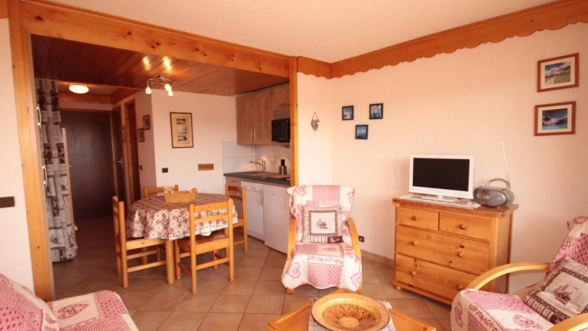 Studio Cabine Avec Balcon Sud, 4 Couchages, Equipe, Vue Pistes - Fr-1-293-178 Ле-Сейсье